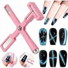 Aba Nails Pembe Kedi Gözü Oje 5i Bir Arada Mıknatıs Cat Eye Magnet