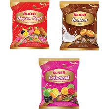 Ülker Bayram Şekeri Seti 3X350 gr (Bayram Keyfi, Sütlü Bonbon, Lokumcuk)