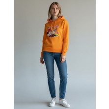Caprix Turuncu Kapüşonlu Sweatshirt