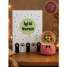 Rüya Kıyısı Iyi Ki Varsın Baskılı Defter & Iyi Ki Varsın Yazılı Orta Boy Işıklı Kar Küresi - Doğum Günü Hediye Seti