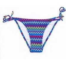 Liyuza Black Spade Kadın Için Baskılı Desenli Alt Bikini 8253