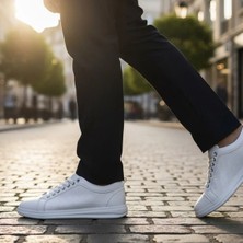 Garajmen Beyaz Ortopedik Sneaker Erkek Ayakkabı