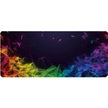 Krl Razer 4 Desenli Oyuncu Mousepad  70X30 cm Kaymaz Dikişli