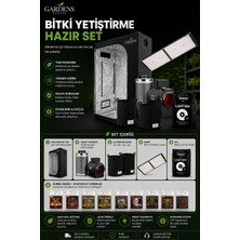 Pure Harvest 100X100X200 Bitki Yetiştirme Kabini Set Pro Sessiz Advanced Nutrients Starter Pack