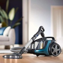 Philips Ultra Güçlü Emiş Gücü, LED Başlıklı, Hepa Filtreli Premium Toz Torbasız Süpürge, Powercyclone 10 Teknolojisi, Nanoclean Teknolojisi, Powermax Sensörü, Koyu Opal Yeşili