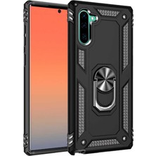 ZM Store Galaxy Note 10 Uyumlu Kılıf Vega Tank Yüzüklü Standlı Kapak