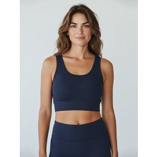 Caprix Activewear Spor Kadın Siyah Crop Atlet