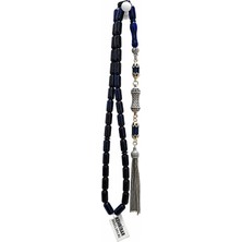 Benko Kehribar Tesbih Kapsül Kesim 12,7gr Taş ÇAPI:5,3X10 Mm,tam BOY:33CM Orjinal Gümüş.