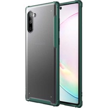 ZM Store Galaxy Note 10 Uyumlu Kılıf Köşe Korumalı Arkası Mat ve Buzlu Sert Volks Kapak