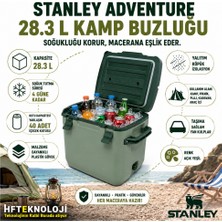 Stanley Polietilen/polipropilen Karışımı Malzemeden Üretilen Adventure Açık Yeşil 28.3 Lt Kamp Buzluğu