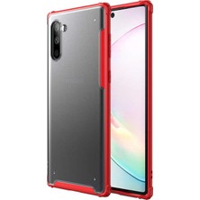 ZM Store Galaxy Note 10 Uyumlu Kılıf Köşe Korumalı Arkası Mat ve Buzlu Sert Volks Kapak