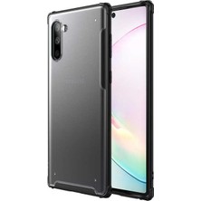 ZM Store Galaxy Note 10 Uyumlu Kılıf Köşe Korumalı Arkası Mat ve Buzlu Sert Volks Kapak