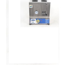 İdeal Çelik Çift Demlikli 40'lık Elektrikli Pleytsiz Kahveci Çay Ocağı Kazanı