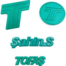 Tofaş Soluk Yazı Takımı Şahin S - Tofaş Yazi - Bagaj ve Ön Arma Seti 4 Parça
