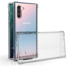 ZM Store Galaxy Note 10 Uyumlu Kılıf Nitro Anti Shock Sert Şeffaf Silikon Kapak