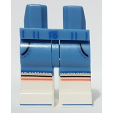 LEGO Minifigür Parçaları: Legs Decorated, Bacak, Ayak: 970C00PB1275