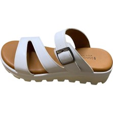 Miçe Shoes Kadın Düz Kalın Taban Terlik
