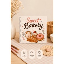 Z&R Craft Sweet Bakery Coloring Book - Sweet Bakery Boyama Kitabı - Minimal Tasarım - 21X21 - 35 Görsel