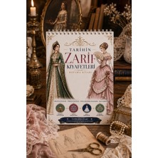 Z&R Craft Tarihin Zarif Kıyafetleri Boyama Kitabı - A4 Boyutunda 30 Görsel
