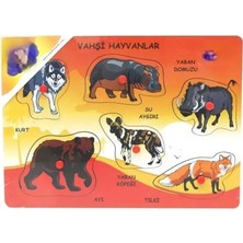 Gray Line Gry ONY-135-136-137 Ahşap Tutmalı Vahşi Hayvanlar Nel1