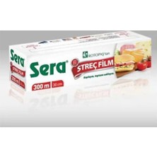 Sera Streç Film 300 Metre x 30 cm - 8 Micron - Kayar Kesme Bıçağı Hediyeli