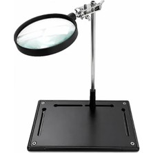 Marxlow ZD-11P Alüminyum Tabanlı Büyüteçli Yardımcı El - Mercek Aparatı     Sınırlı Sayıda Siparişte Geçerli "4 Adet Sıkıştırılabilir PCB Kart Tutacağı Mıknatıs" Hediye....