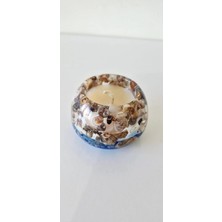 PINAXAR El Yapımı Deniz Temalı Epoksi, Mumluk Kırılmaz Orjinal 8x5.5 cm