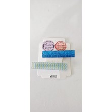 PINAXAR Handmade Reçine Toka Seti, Mavi Desenli, Chevron Desenli, El Yapımı