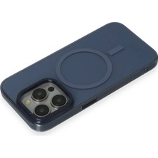 Hsc Bilişim Iphone 15 Pro Kılıf Anka Pc Magneticsafe Sert Metal Kapak - Lacivert