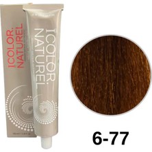 Icolor Natural Tüp Boya 100ML. 6-77 Çikolata Kahve