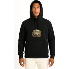 Bahriyeli Collection Kapüşonlu Zonguldak Göğüs Baskılı Unisex Sweatshirt