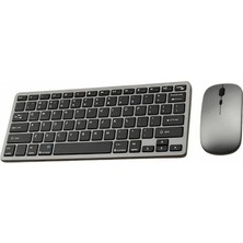 Kaia Life Şarjlı Kablosuz Klavye ve Mouse Seti Kompakt Taşınabilir Tasarım