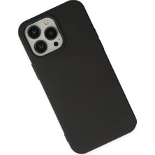 Hsc Bilişim Iphone 14 Pro Kılıf Nano Içi Kadife Silikon - Siyah
