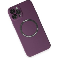 Hsc Bilişim Iphone 12 Pro Kılıf Jack Magneticsafe Lens Silikon - Mürdüm