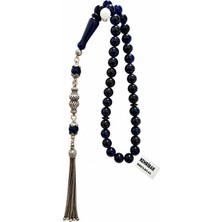 Benko Kehribar Tesbih Yuvarlak Kesim 15.7gr Taş ÇAPI:7,42X7,42 Mm,tam BOY:28CM Orjinal Gümüş.