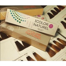 Icolor Naturel  7.23 Kumral Viyole Dore Kalıcı Saç Boyası 100 Ml+90 ml Oksidan+Boya Seti  Yeni Ambalaj