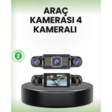 Gps’li 4 Kameralı Araç Iç Dış Kayıt Sistemi 1080P Wifi Destekli TKNPX-4342