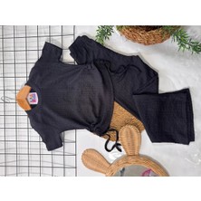 Lea Kids Kız Çocuk Rahat Kalıp Yanları Büzgülü Takım