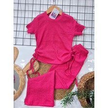 Lea Kids Kız Çocuk Rahat Kalıp Yanları Büzgülü Takım