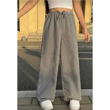 Lea Kids Kız Çocuk Rahat Trend Çizgili Pantalon