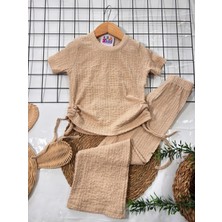Lea Kids Kız Çocuk Rahat Kalıp Yanları Büzgülü Takım