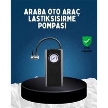Elektrikli Hava Kompresörü Type-C USB Şarjlı Çok Fonksiyonlu Lastik Pompası TKNPX-4342
