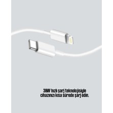 Zero Land Ilkeshop Aşırı Şarj ve Pil Koruması ile Akıllı Çipli Lightning Kablo 1.2m