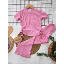 Lea Kids Kız Çocuk Rahat Kalıp Yanları Büzgülü Takım
