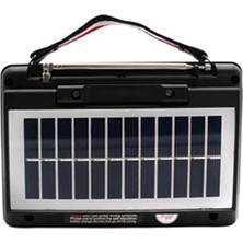 KTF-1428 Taşınabilir Güneş Enerjili Bluetooth Radyo Hoparlör – Şarjlı, Radyo, Mp3, Aux Giri