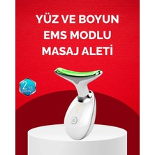 USB Şarjlı LED Işık Terapili Yüz Boyun Bakım Cihazı TKNPX-4342