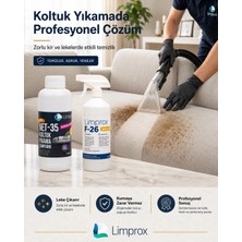 Limprox Net- 35 Halı Koltuk Köpüksüz Deterjanı Şampuanı Ilacı 1 Litre - Genel Leke Çıkarıcı F- 26 Litre