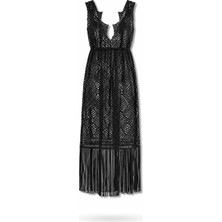 5in1Canpolat Siyah Midnight Beach Elbise