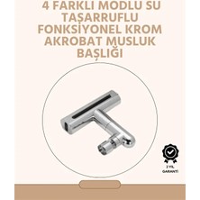 360° Dönüşlü Su Akışı Başlığı | 4'ü 1 Arada Kullanım TKNPX-4342