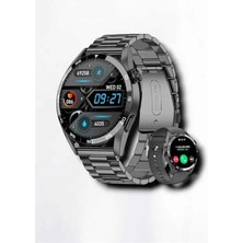 Suya Dayanıklı Dokunmatik Akıllı Saat Bluetooth 5.0, Sesli Asistan ve Sağlık Takibi TKNPX-4342